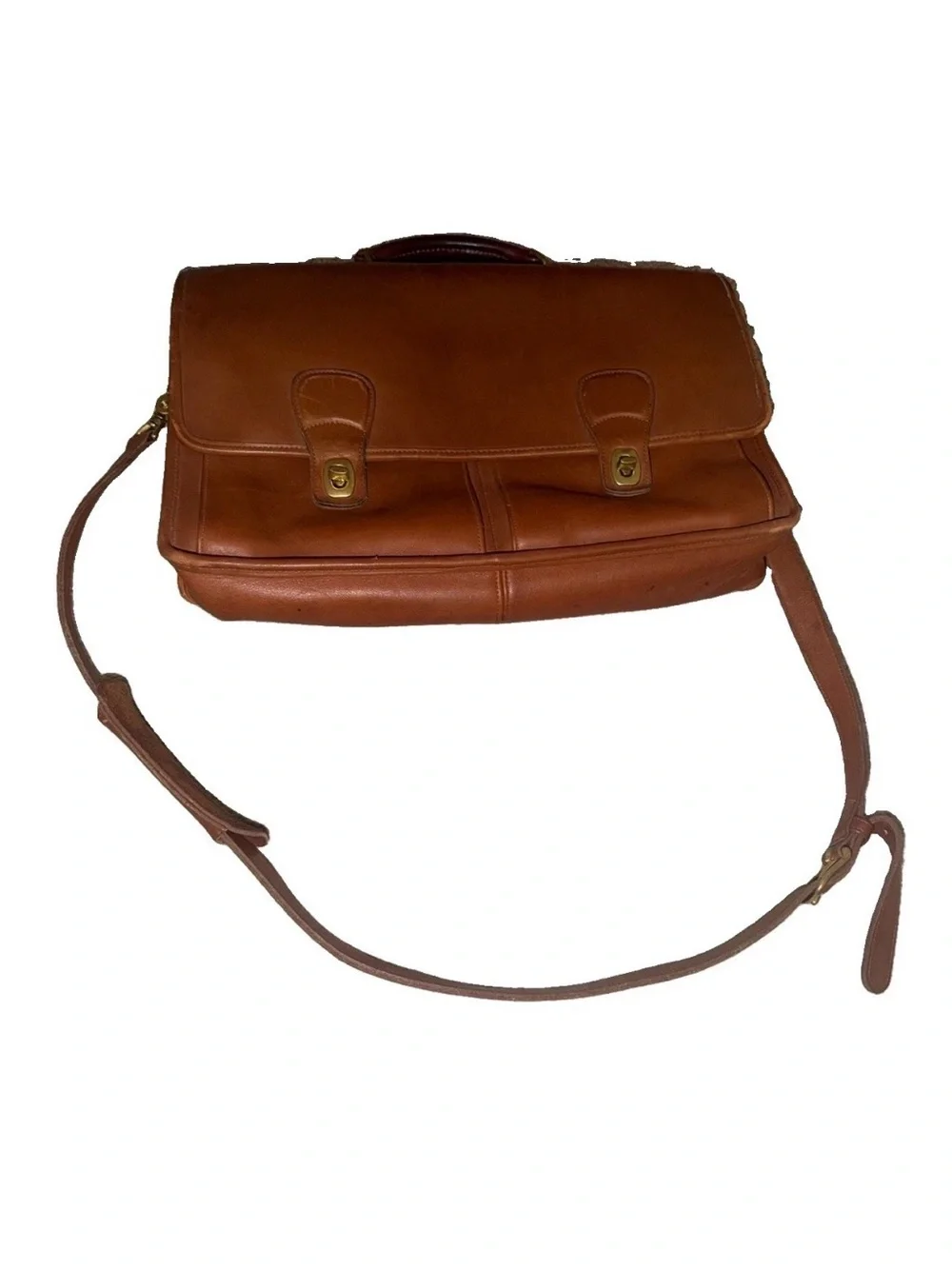 Coach USA Glove‑Tanned Leather Briefcase No. B6C‑5275 – Vintage Brown